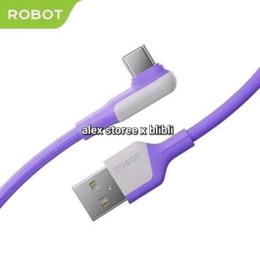 Robot RWC100 Kabel Charger USB Type C Fast Charging 3A Gaming Siku L Data Cable