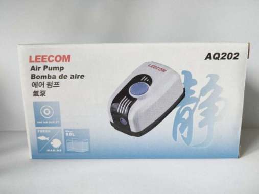 Leecom AQ202 aerator 1 lubang pompa udara aquarium super silent TERBAIK Multicolor