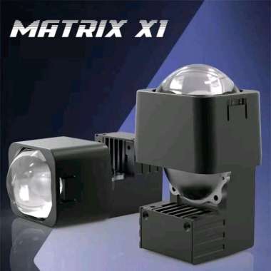 Lensa Lampu LED Projector Projie Matrix X1 BiLED 1.5 Inchi Mobil Motor VINYX