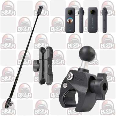 Bracket Motor Insta 360 Motorcyle Holder Tongsis Clamp insta360 Axis