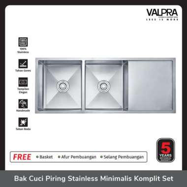 Bak Cuci Piring Kitchen Sink Handmade V-He 12050