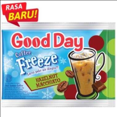 Promo Harga Good Day Coffee Freeze Hazelnut Macchiato per 5 sachet 30 gr - Blibli