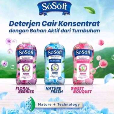 SOSOFT Detergent cair 700ml Ungu