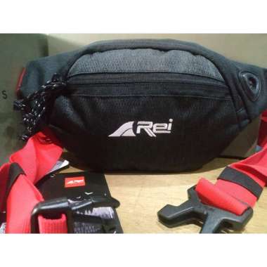 TAS PINGGANG REI LICESTER 01 - WAIST BAG AREI hitam-merah