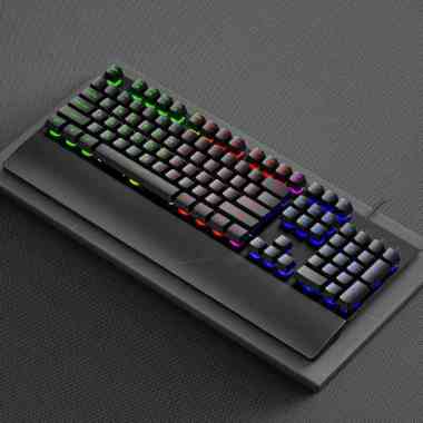 Mister GadgeD - Shipadoo Keyboard Gaming GK60 Kabel Tatakan Tangan Hitam