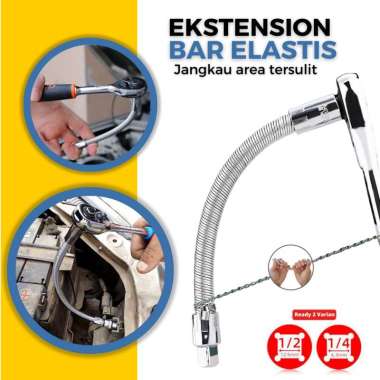 Sherlock Extension Bar Fleksibel Sambungan Kunci Shock Chrome Vanadium 1/2