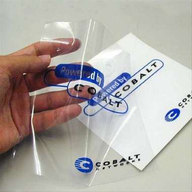 Cetak Sticker Transparant ukuran A3 + cutting +cutting