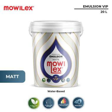 Mowilex Emulsion VIP Neutral Cat Tembok - 20 Liter Ice Mist