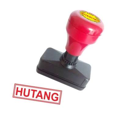 Stempel HUTANG Warna Otomatis