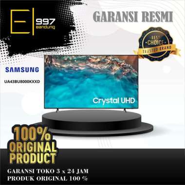 LED TV SAMSUNG 43BU8000 / BU8000 SMART TV 43 INCH CRYSTAL 4K UHD - Hitam