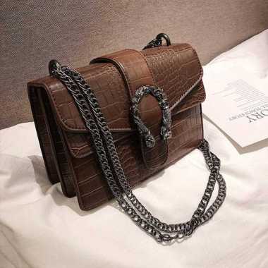 ZS Tas Selempang Wanita Import Sling Bag CR7005 EL5067 LT1104 BQ2656 JTF0193 BROWN