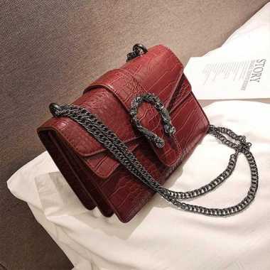 ZS Tas Selempang Wanita Import Sling Bag CR7005 EL5067 LT1104 BQ2656 JTF0193 RED