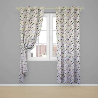 Gorden minimalis smokering Katun Free Tali&hook ukuran TINGGI 225CM L100xxT225cm Chain