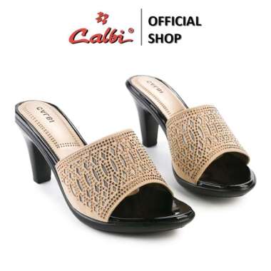 Calbi Heels Wanita - BBEX 1824 39 Krem
