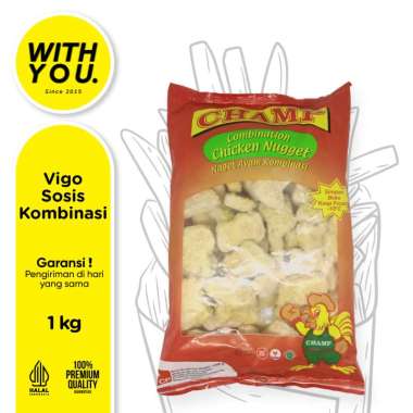 Combination Chicken Nugget Champ Naget Ayam Kombinasi 1kg