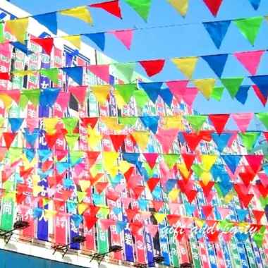 BENDERA SEGITIGA WARNA WARNI / BENDERA SEGITIGA KAIN / BUNTING FLAG