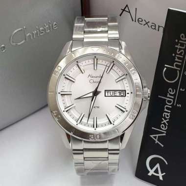 Jam Tangan Pria Alexandre Christie 6512 Original Silver
