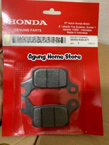 K59 DISPAD KAMPAS REM DEPAN DISK DISC PAD HONDA VARIO 125 150 LED GENIO