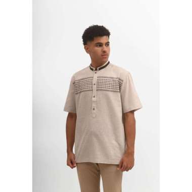 MANZONE Kemeja Koko Pria Lengan Pendek SALMAN - Olive XL