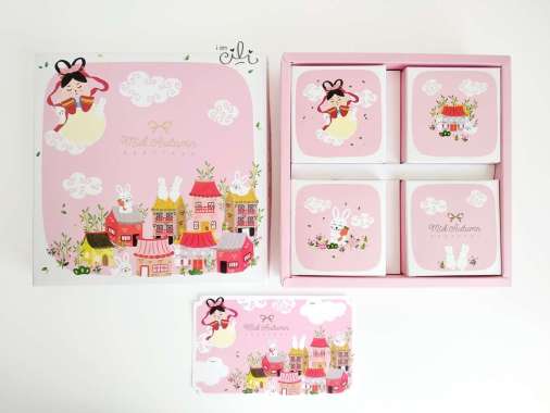 (BEAUTY CHANG E MOONCAKE ISI 4) box kotak mooncake mid autumn [10 set]