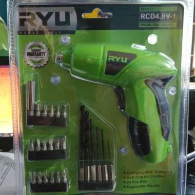 Mesin Bor Buka Pasang Baut Charge - Obeng Cash Listrik RCD 4.8V-1 RYU