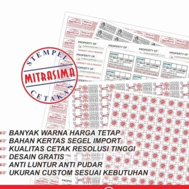 Sticker segel pecah telur 1x1 cm
