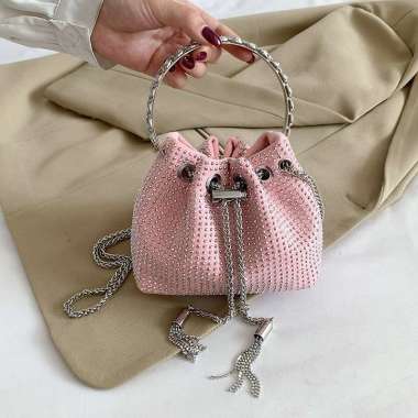 ZS Tas Selempang Wanita Import SlingBag Import Termurah tas Serut Tas Jakarta GO7884 Pink
