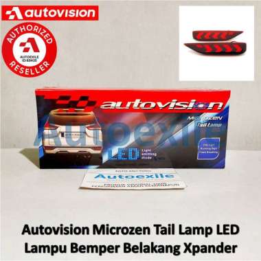 Autovision Microzen Tail Lamp Xpander Merah Lampu Bemper Belakang Welcome Light Senja Running Sein R