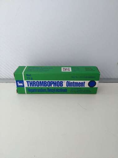 Thrombophob Ointment 15 gram HIJAU salep TROMBOPOB untuk memar, kebiruan, perawatan luka, pencegahan
