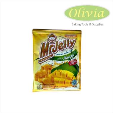 Mr Jelly Reguler Jeli Bubuk Buah / Vla Instant Powder Grosir Murah Mangga