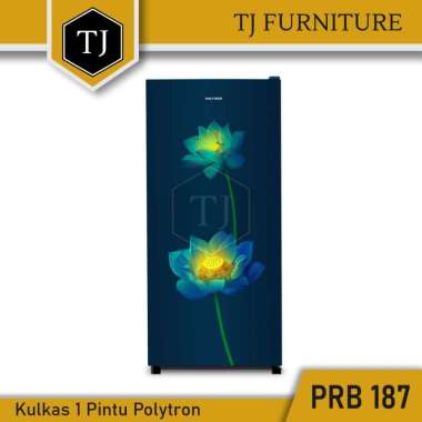 Kulkas 1 Pintu / Lemari Pendingin 180 Liter Polytron PRB 187 PRB187 PRB-187 Garansi Original Biru
