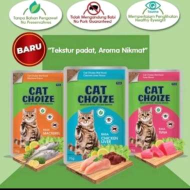 CAT CHOIZE POUCH 75 GR MAKANAN BASAH KUCING WET FOOD MAKAREL