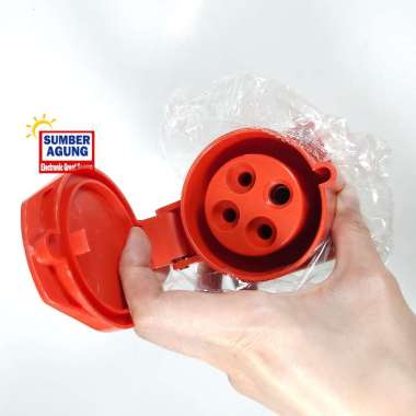 Wall Socket 4x32 4 Lubang 32a Soket Tempel 4x32a 3p pe 4pin Surface Mounting Industrial