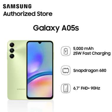 SAMSUNG A05s RAM 6/128 GB GARANSI RESMI ORIGINAL BISA KREDIVO / PAYLATER SILVER
