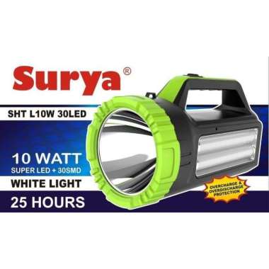 lampu senter emergency 10w Surya SHT L10W 30LED / senter cas + lampu LED emergency