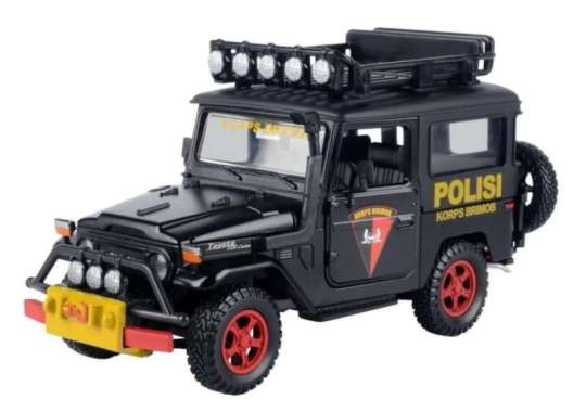 Motormax - Toyota FJ40 Land Cruiser Polisi Korps Brimob - Skala 1:24