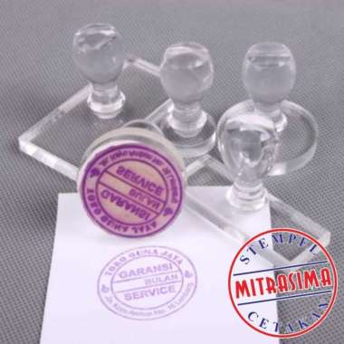 Stempel Kristal / Acrilic Besar
