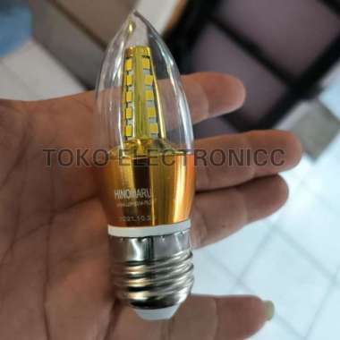 Bohlam Hinomaru Candle LED 5 Watt Pijar WW-3000K