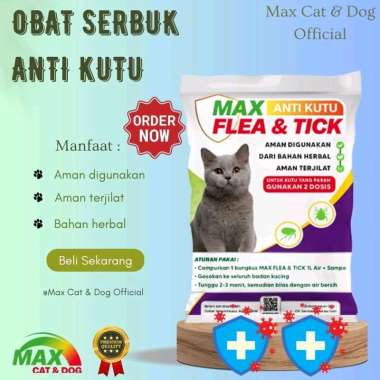 MAX FLEA & TICK SERBUK ANTI KUTU 10 GRM