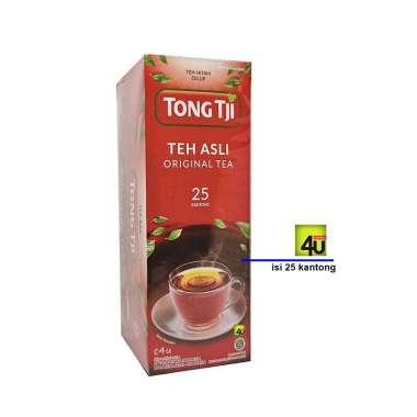 Promo Harga Tong Tji Teh Celup Original Tea Tanpa Amplop per 25 pcs 2 gr - Blibli