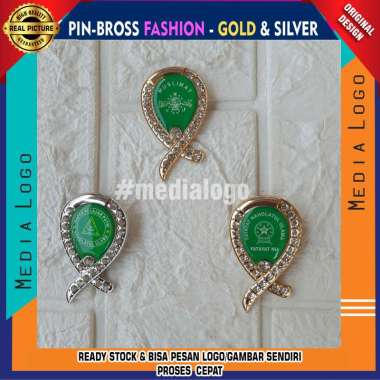 Bross-Pin Fashion || Logo Muslimat-Fatayat-IPPNU Gold