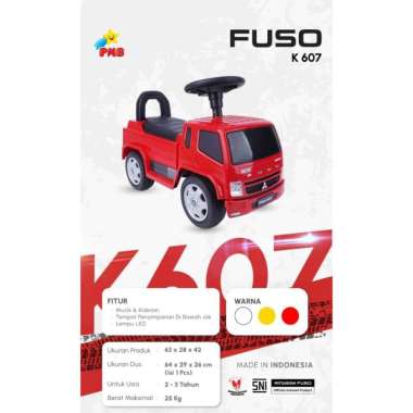 MAINAN MURAH PMB RIDE ON CAR 607 FUSO red