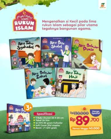 Buku Anak Makrifatul Islam Rukun Islam Ziyad Book / Buku Bacaan Anak
