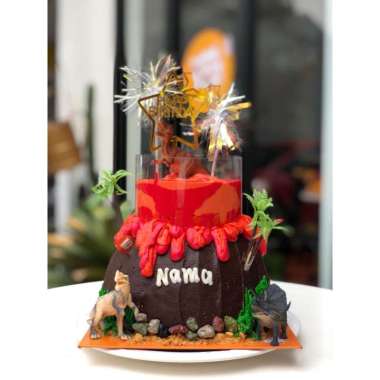 CAKE AMBYAR JURASSIC MAINAN