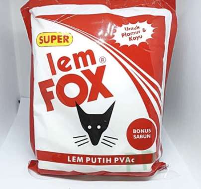 lem putih lem fox kemasan plastik 700gr lem kayu lem kertas lem plimir Multicolor