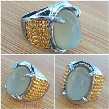 Cincin Batu Natural MoonStone / Anggur Bulan TOP Crystal 03