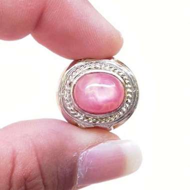 Cincin Batu Permata Natural Pink Ruby Mozambique / Birma / Burma 02