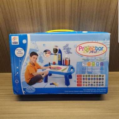 mainan edukasi anak menggambar & mewarnai kids drawing projector art.