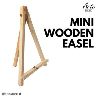 Stand Lukis Kayu Kecil - Mini Wooden Easel Multicolor