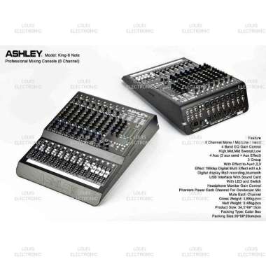 Mixer Audio ASHLEY KING 8 NOTE KING8 NOTE KING8NOTE KING NOTE 8 Channel ORIGINAL